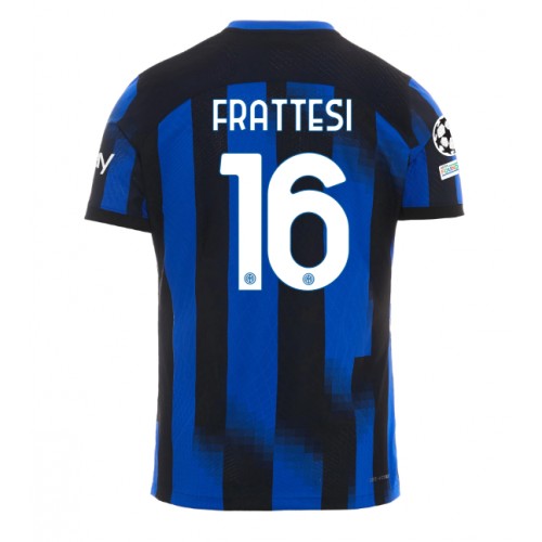 Fotbalové Dres Inter Milan Davide Frattesi #16 Domácí 2023-24 Krátký Rukáv